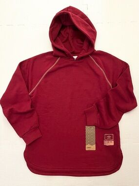 Umbro Beyond The Pitch Hoodie Rhubarb Red Girls Size L NWT